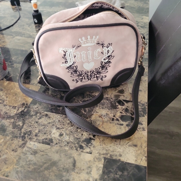 Juicy Couture Pink and Black Crossbody Bag - Picture 1 of 5